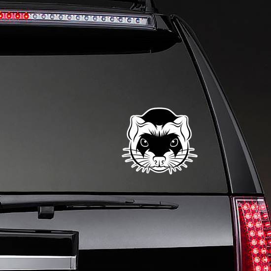 Line Ferret Head Sticker example