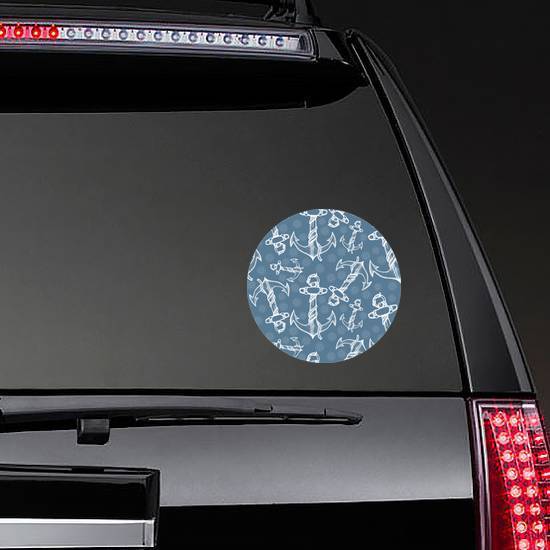 Ships Anchor And Rope Pattern Sticker example