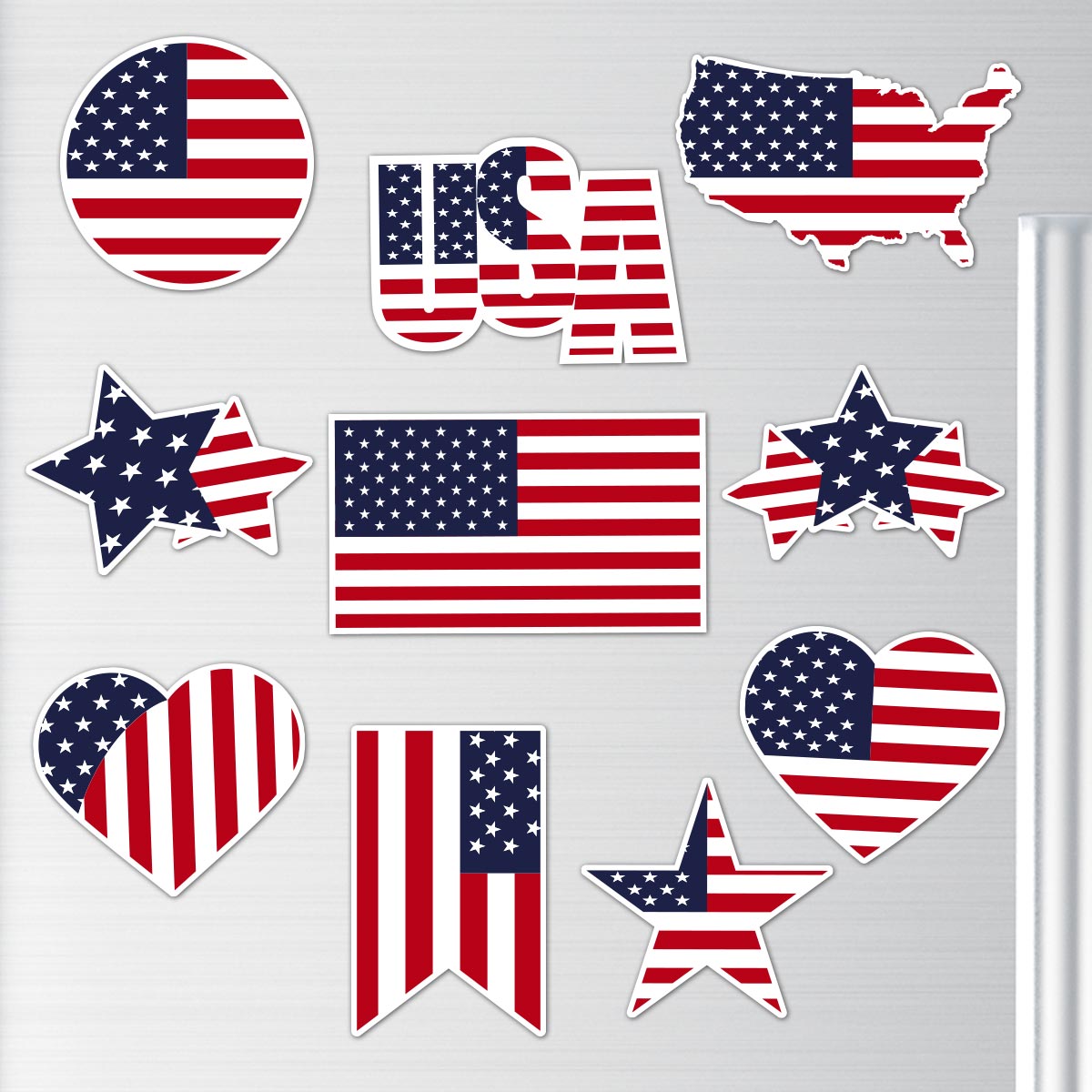 Patriotic Car Magnet - American Flag Car Magnet - American Flag