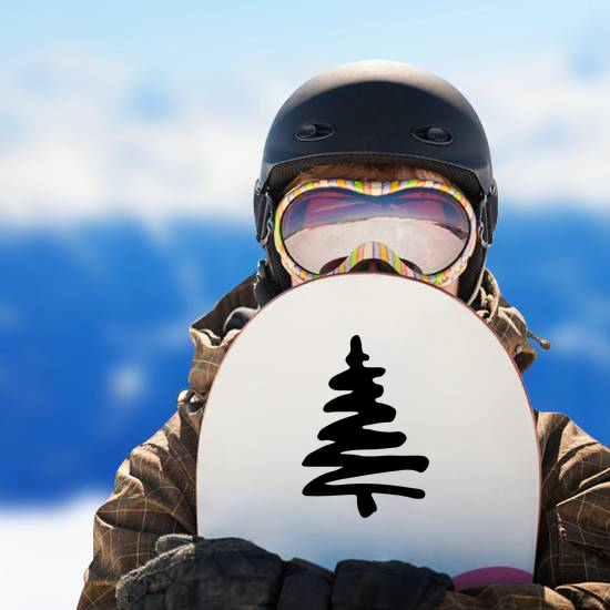 Abstract Christmas Tree Sticker