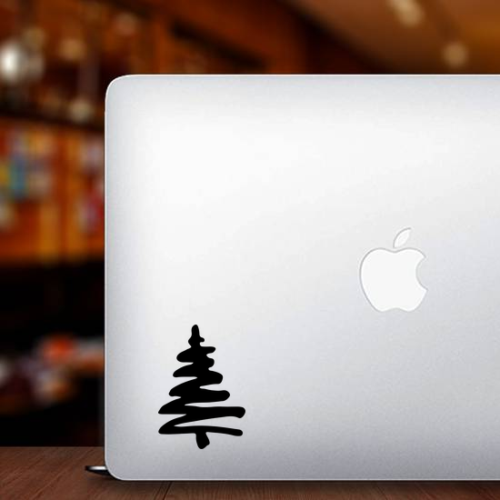 Abstract Christmas Tree Sticker