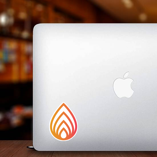 Abstract Fire Sticker