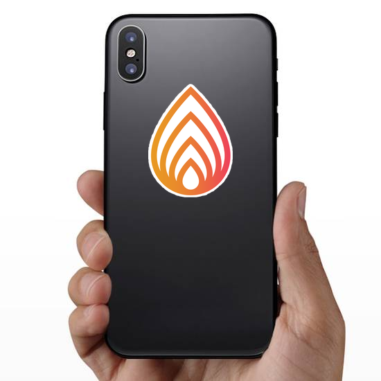 Abstract Fire Sticker