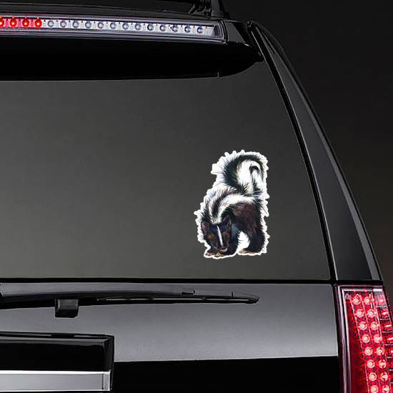 Watercolor Skunk Illustration Sticker
