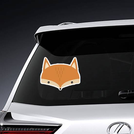 Adorable Fox Head Sticker