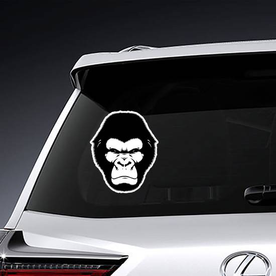 Angry Black And White Monkey Sticker