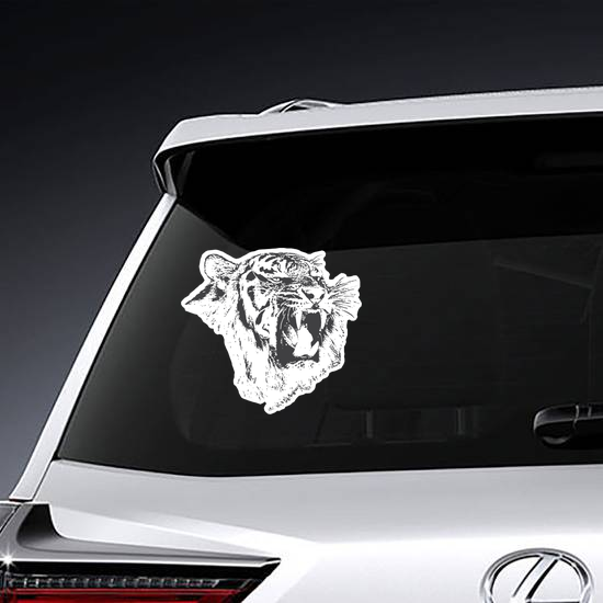 Angry Tiger Growling Sticker