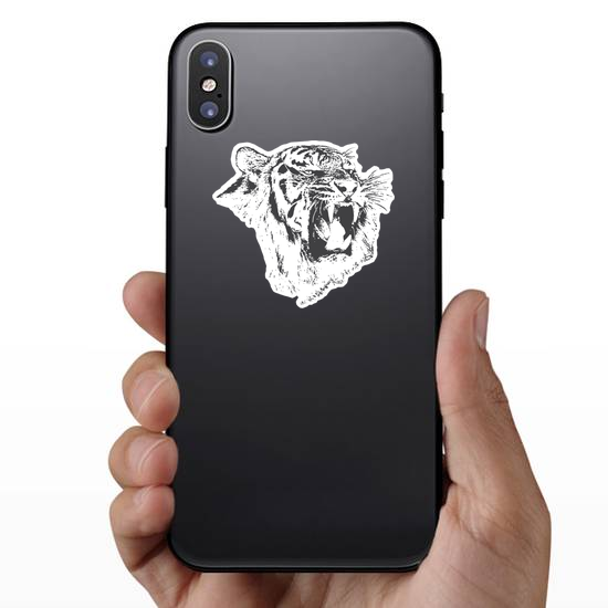 Angry Tiger Growling Sticker