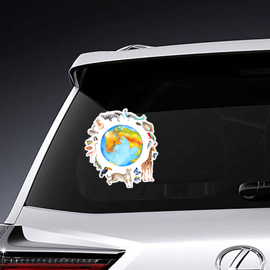 Animals Around The World Sticker