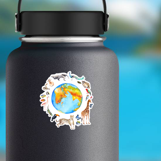 Animals Around The World Sticker
