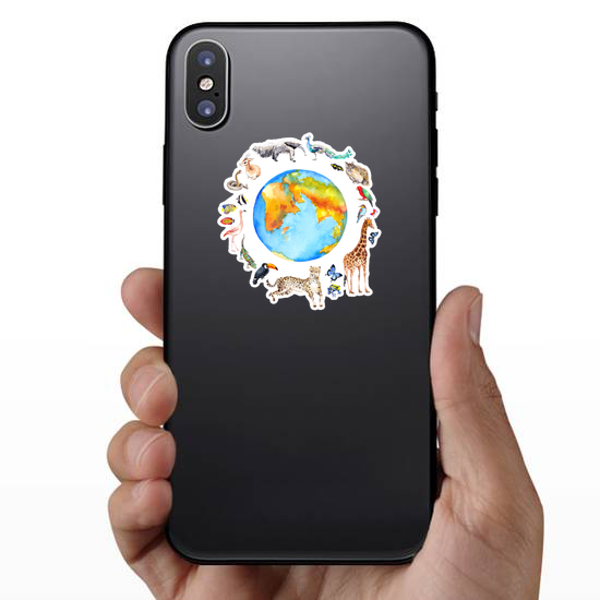 Animals Around The World Sticker