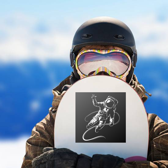 Astronaut Black And White Illustration Sticker