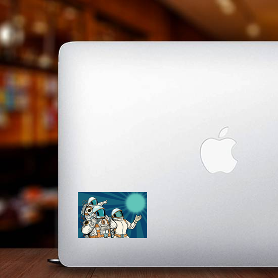 Astronaut Family Sticker