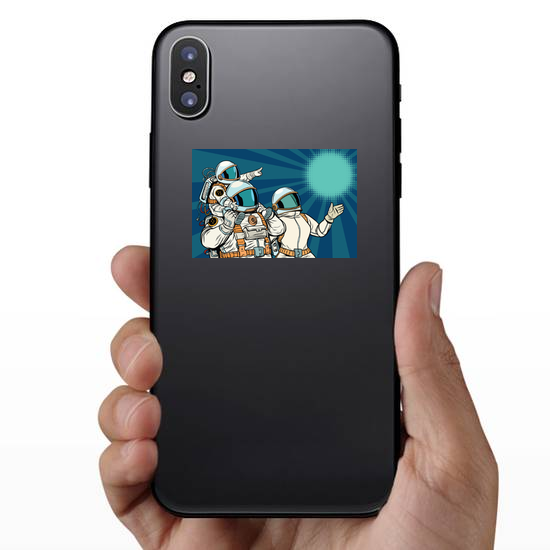 Astronaut Family Sticker