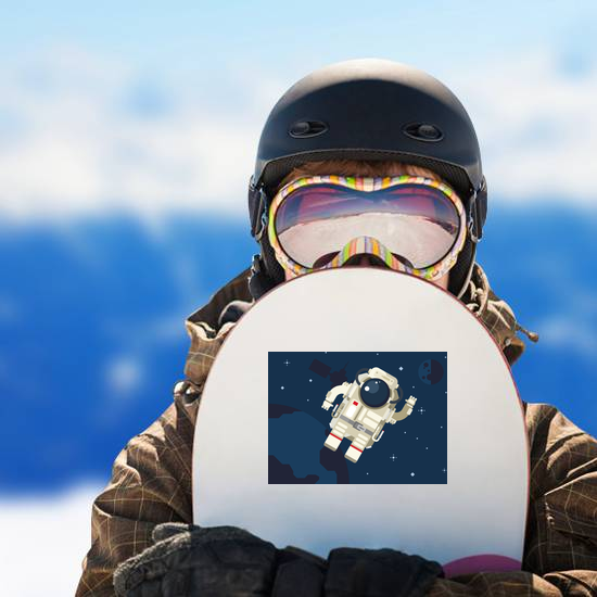 Astronaut Floating in Outer Space Sticker