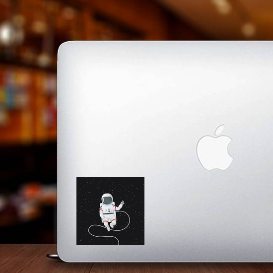 Astronaut In Space Peace Sticker