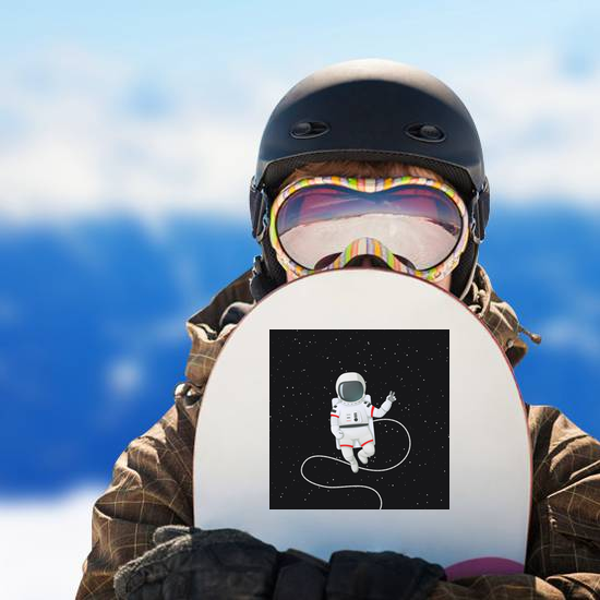 Astronaut In Space Peace Sticker