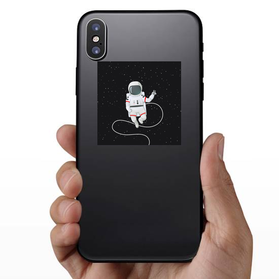 Astronaut In Space Peace Sticker