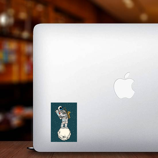 Astronaut Saxophonist In Space Sticker