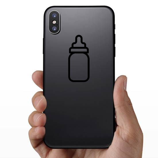 Baby Bottle Vector Icon Sticker