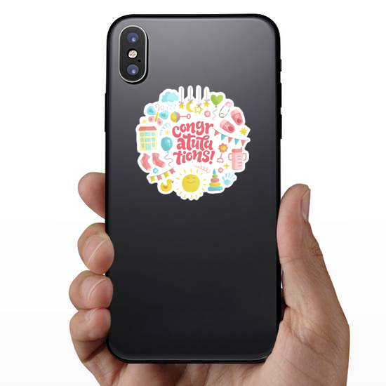 Baby Icons Congratulations Sticker