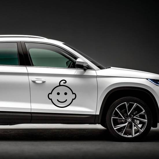 Baby Vector Line Icon Sticker