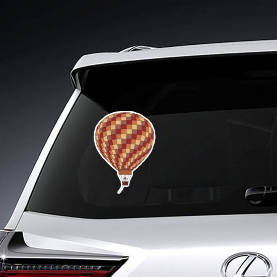 Balloon Hot Air Vintage Illustration Sticker example 