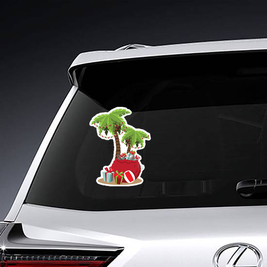 Beach Christmas Sticker