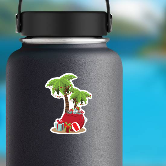Beach Christmas Sticker