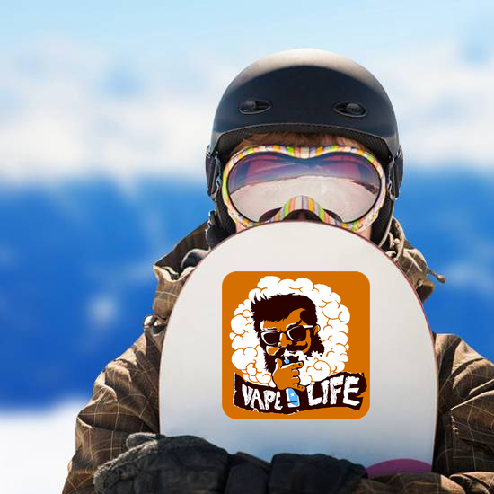 Bearded Man Vape Life Sticker