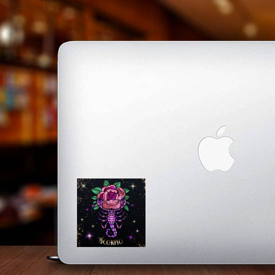 Beautiful Line Art Scorpio Sticker