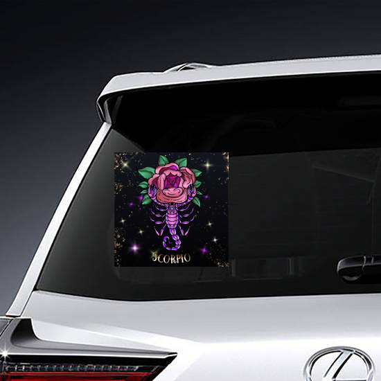 Beautiful Line Art Scorpio Sticker