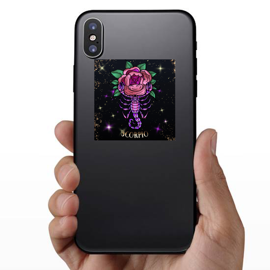 Beautiful Line Art Scorpio Sticker