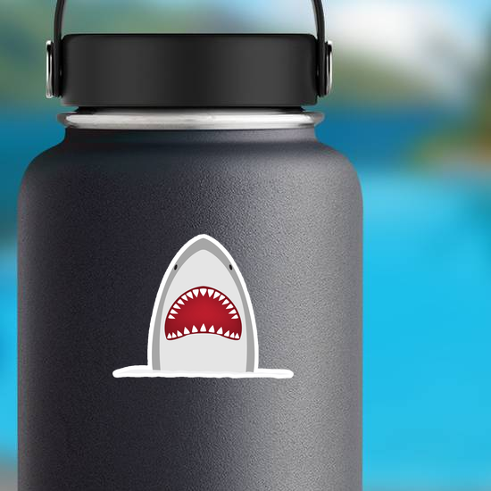 Big Grey Shark Sticker