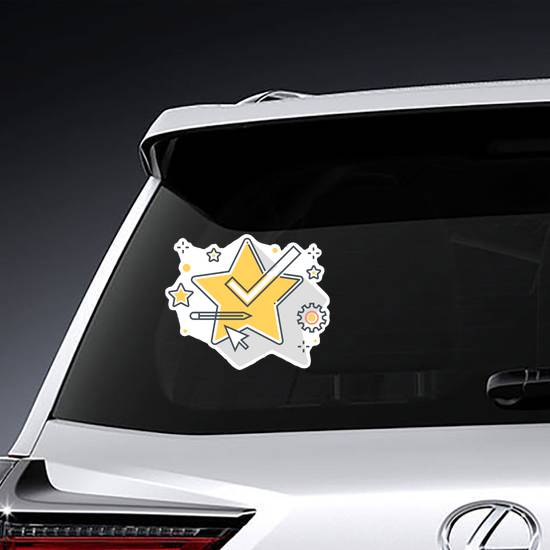 Big Star and Graphics Sticker