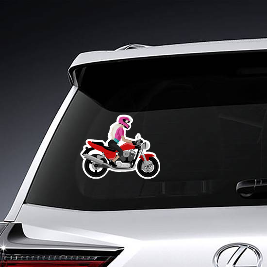 Biker Chick Sticker