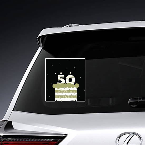 Birthday 50th Celebration Sticker