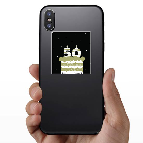 Birthday 50th Celebration Sticker
