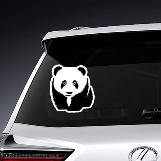 Black And White Panda Sticker