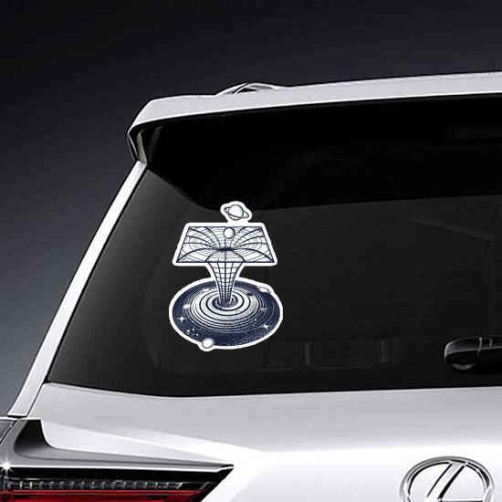 Black Hole Science Illustration Sticker