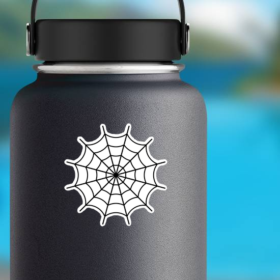 Black Spider Web Sticker