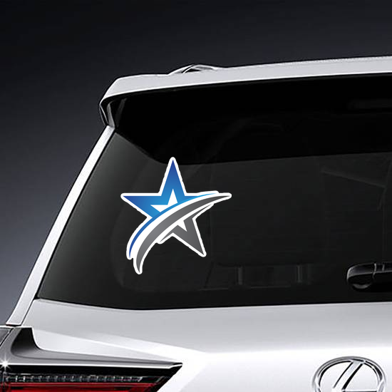 Blue and Silver Star Sticker