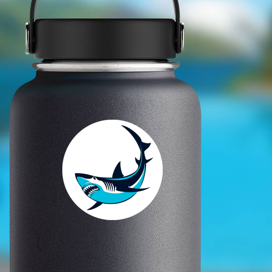 Blue Shark Sticker