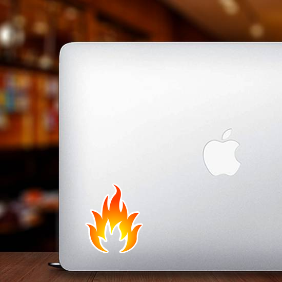 Bright Glowing Fire Sticker