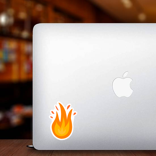 Bursting Flames Sticker