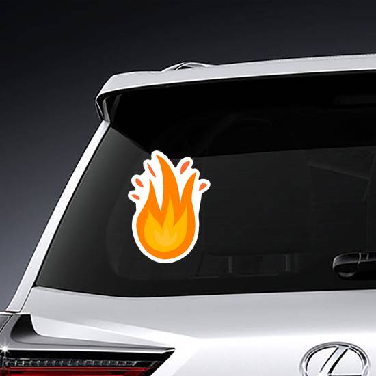 Bursting Flames Sticker