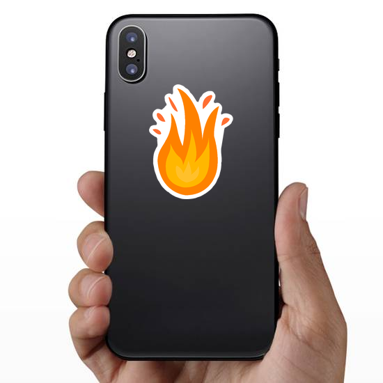 Bursting Flames Sticker