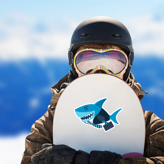 Business Shark On His Way To Work Sticker