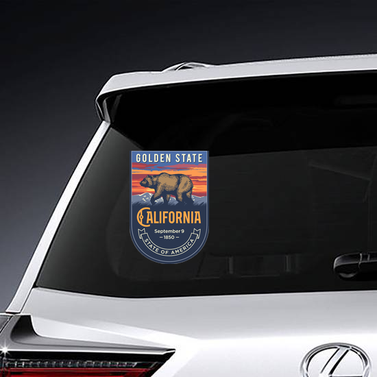 California Banner Sticker