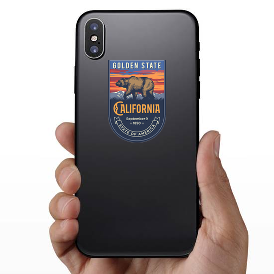 California Banner Sticker